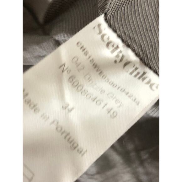 See by Chloe City Wool Vest Sleeveless Button Front Oversized Drizzle Grey 2 - Picture 10 of 14